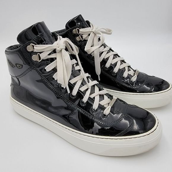 Jimmy Choo Patent Leather High Top Sneakers Black 42.5 main image 6